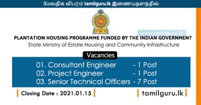 Plantation Housing Programme Funded By The Indian Government Vacancies