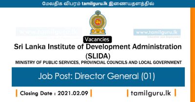 Director General - Sri Lanka Institute of Development Administration