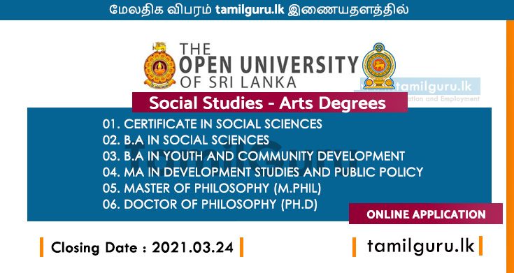 Open University Social Science Arts Degree 2021 _