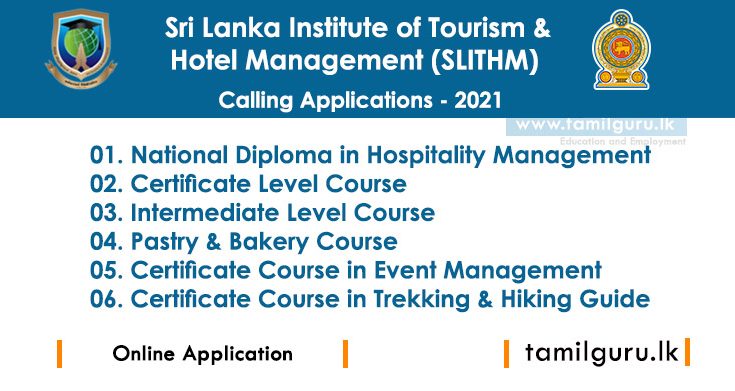 SLITHM Courses 2021 - Ministry of Tourism
