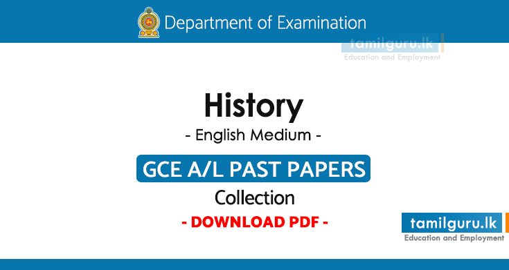 GCE AL History Past Papers English Medium