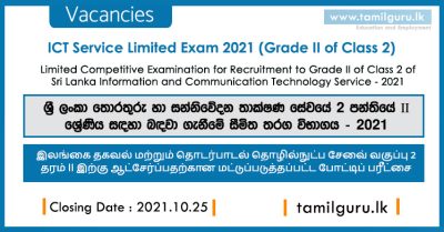 ICT Service Limited Exam 2021 (Grade II of Class 2)