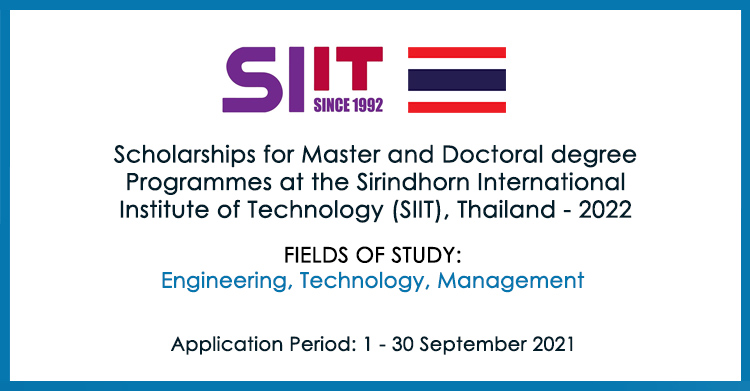 SIIT Thailand Scholarship 2022 for International Students