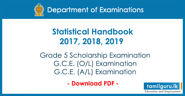 Statistical Handbook 2017, 2018, 2019 - Department of Examinations