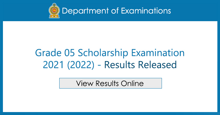 Grade 5 Scholarship Examination 2021 (2022) - Results Released