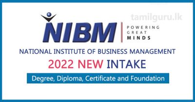 NIBM Courses List (After OL and AL) - 2022 March Intake
