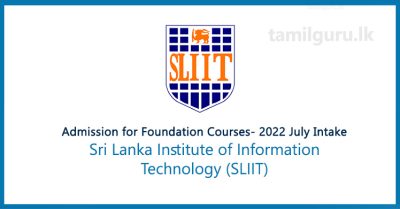 Admission for Foundation Programs (Courses) (2022 July Intake) - Sri Lanka Institute of Information Technology (SLIIT)