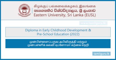 Diploma in Early Childhood Development & Pre-School Education (2022) - Eastern University