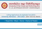 University of Visual & Performing Arts Aptitude Test Application 2022