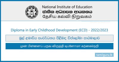 Diploma in Early Childhood Development (ECD) 2022 - National Institute of Education (NIE)