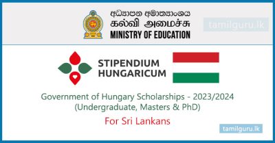 Hungary Government Scholarships (Degree, Masters & PhD) - 2023,2024 for Sri Lankans