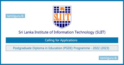 Postgraduate Diploma in Education (PGDE) 2022 (2023) - SLIIT