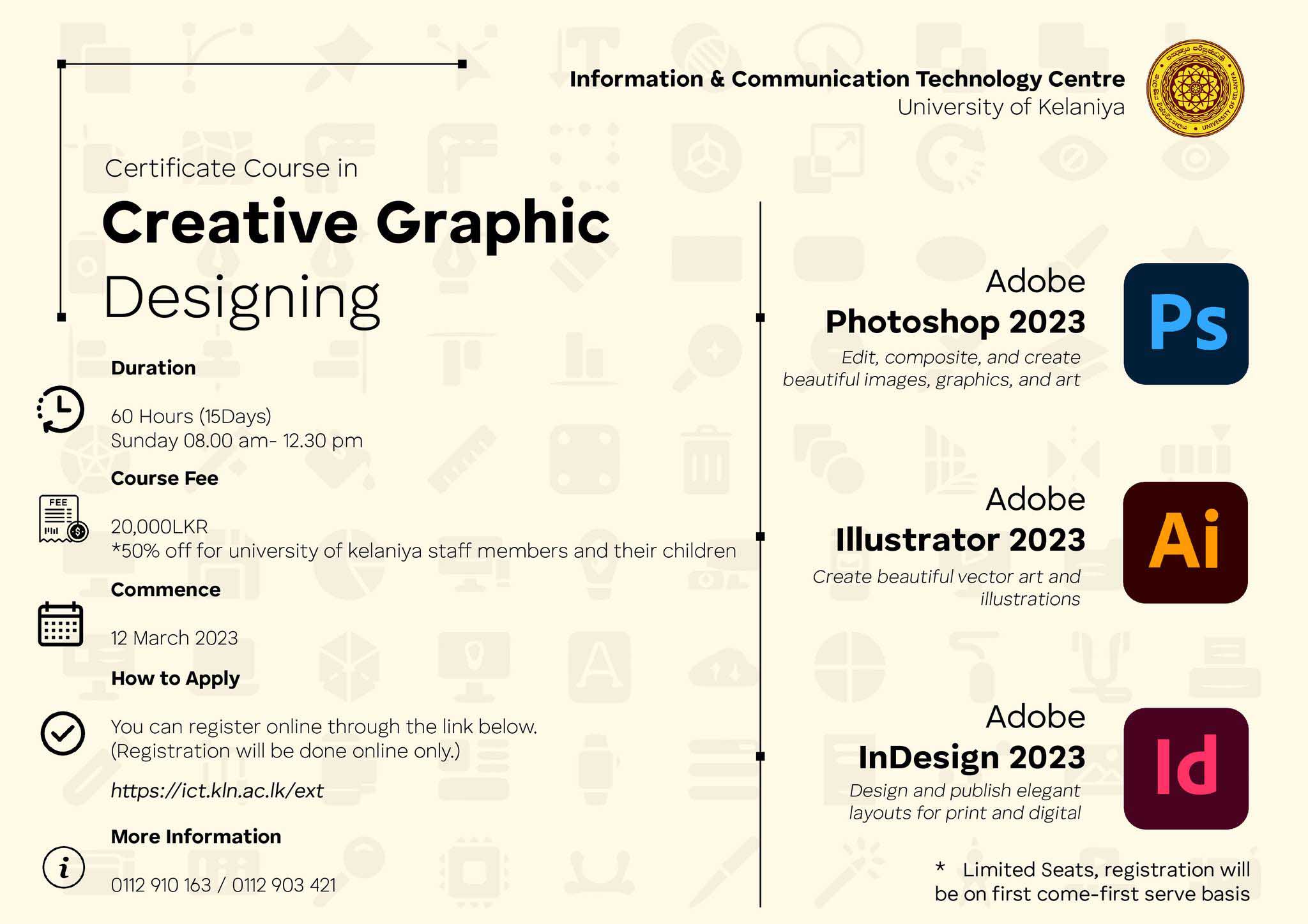 Certificate Course In Creative Graphic Designing Kelaniya 