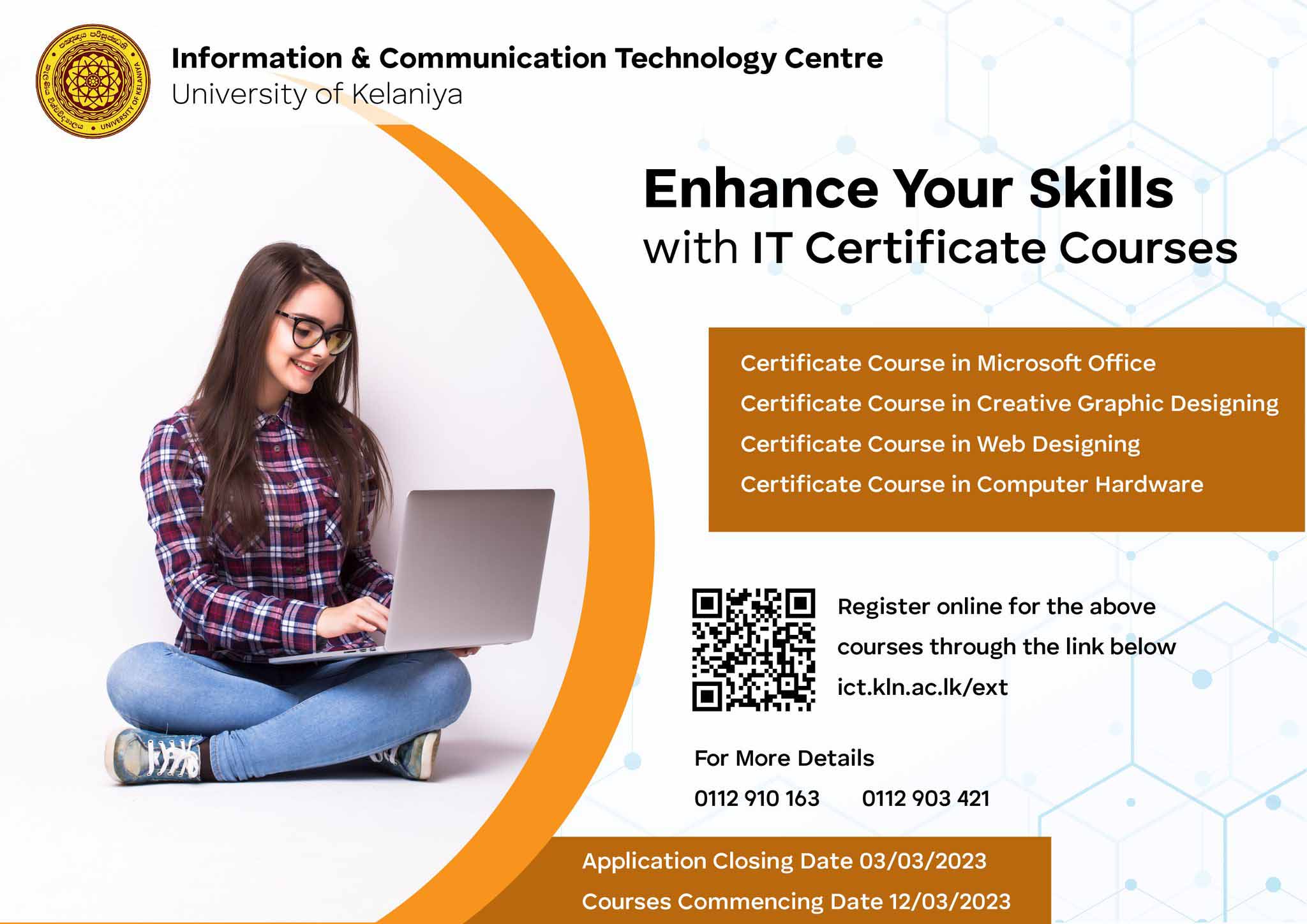 Information Technology (IT) Certificate Courses (2023) - University of Kelaniya