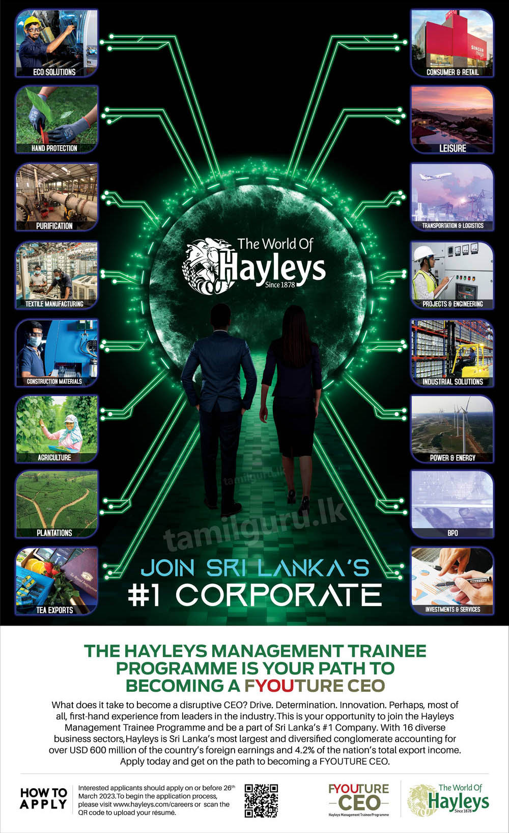 Management Trainee Programme (Vacancies) 2023 - Hayleys PLC