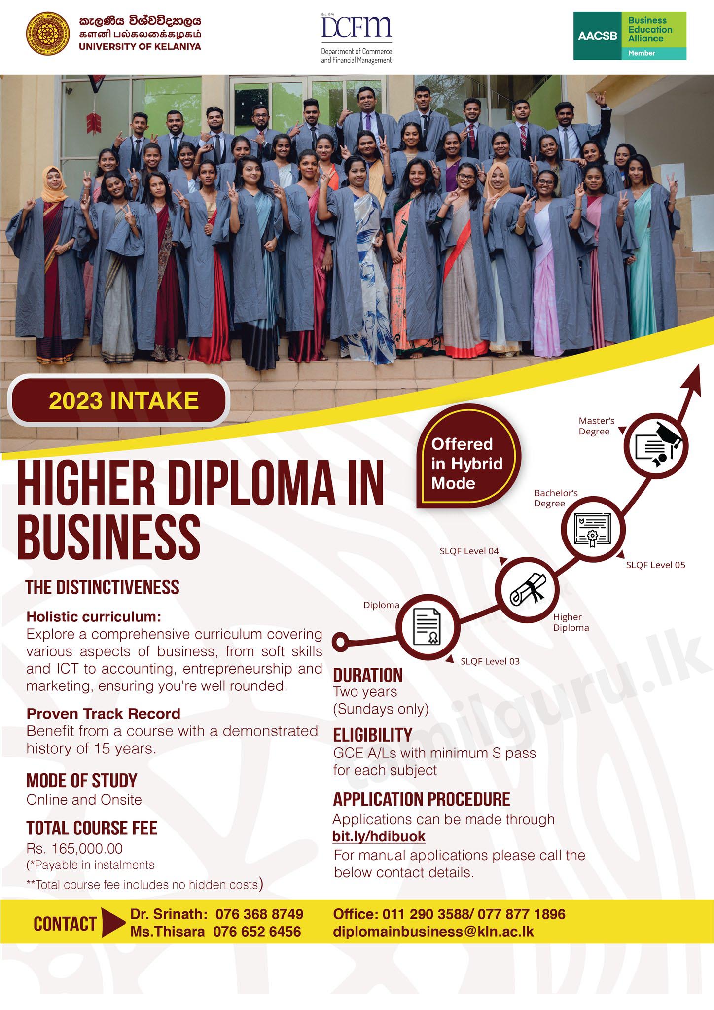 Higher Diploma in Business 2023 - University of Kelaniya
