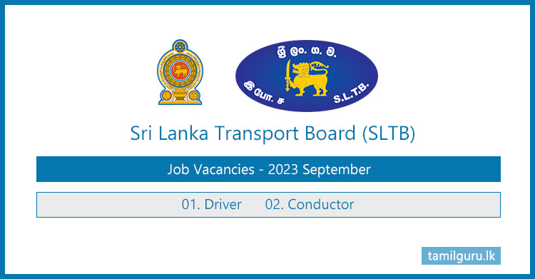 Sri Lanka Transport Board (SLTB) - Driver & Conductor Vacancies 2023