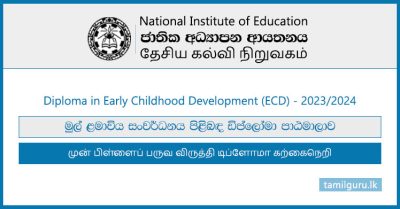 Diploma in Early Childhood Development (ECD) 2023 - National Institute of Education (NIE)