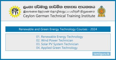 Ceylon German Tech (CGTTI) - Renewable Energy Technology Courses 2024