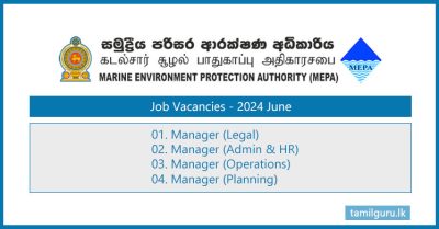 Marine Environment Protection Authority (MEPA) Vacancies 2024 June
