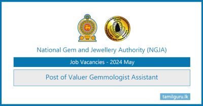 National Gem & Jewellery Authority (NGJA) Valuer Gemmologist Assistant Vacancies 2024 May