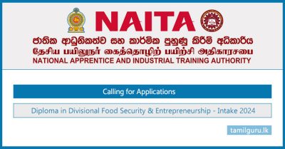 Diploma in Divisional Food Security and Entrepreneurship (Intake 2024) - NAITA