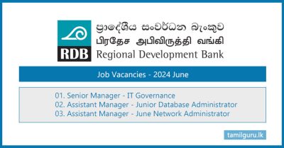RDB Bank – Senior & Assistant Manager Vacancies 2024 June