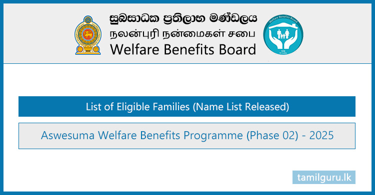 Aswesuma Name List 2025 (Eligible Persons)