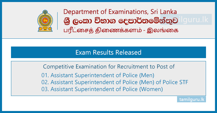 Assistant Superintendent of Police Recruitment Exam Results Released 2023 (2025)