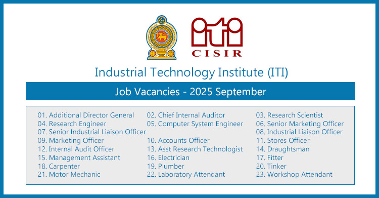 Industrial Technology Institute (ITI) Job Vacancies 2025 September