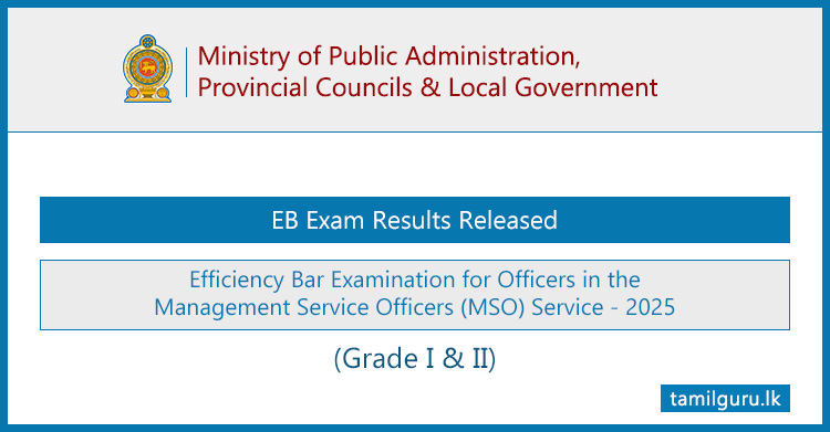MSO (Grade I & II) EB Exam Results Released - 2025