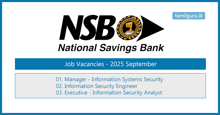 National Savings Bank (NSB Bank) Job Vacancies 2025 September