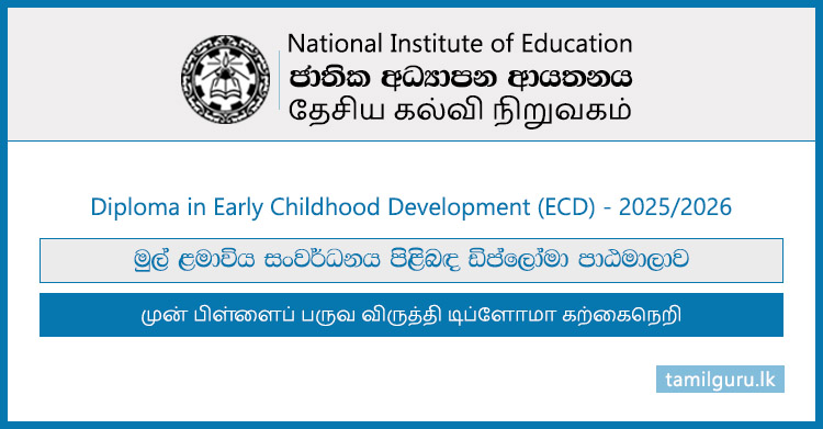 Diploma in Early Childhood Development (ECD) 2025 - National Institute of Education (NIE)
