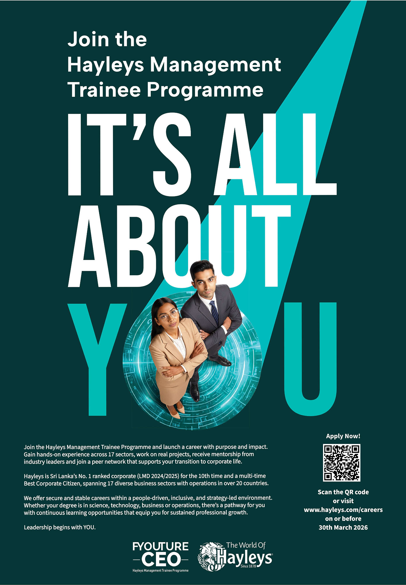 Hayleys PLC Management Trainee Programme (Vacancies) 2026